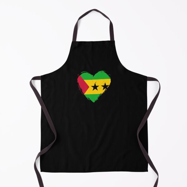 Item preview, Distressed Sao Tome And Principe Flag Heart ST designed and sold by shitpostee.