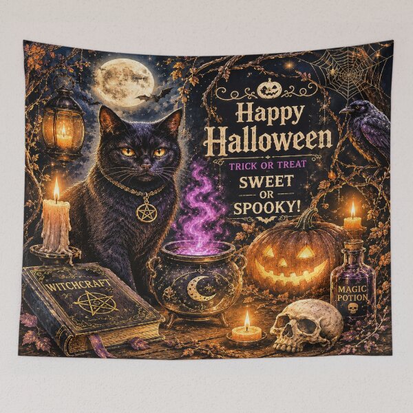 Item preview, Cat with pumpkin_Sweet or Spooky designed and sold by Losthope Creations.