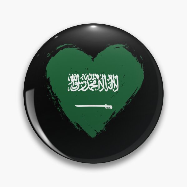 Item preview, Distressed Saudi Arabia Flag Heart SA designed and sold by shitpostee.