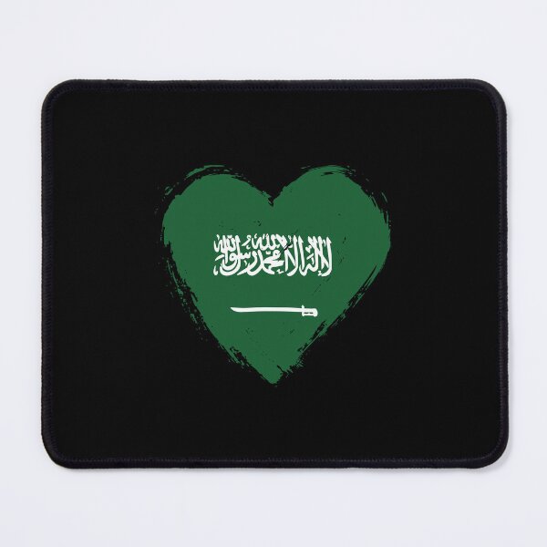 Item preview, Distressed Saudi Arabia Flag Heart SA designed and sold by shitpostee.