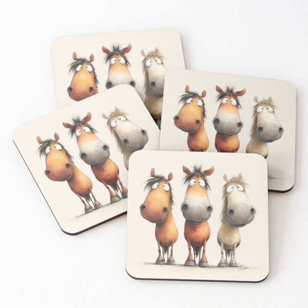 Item preview, Cute Happy Horse ' The Band ' Designs BY SHiRLeY MacARTHuR designed and sold by Shirley MacArthur Art.