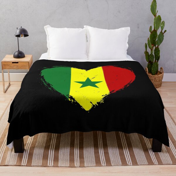 Item preview, Distressed Senegal Flag Heart SN designed and sold by shitpostee.