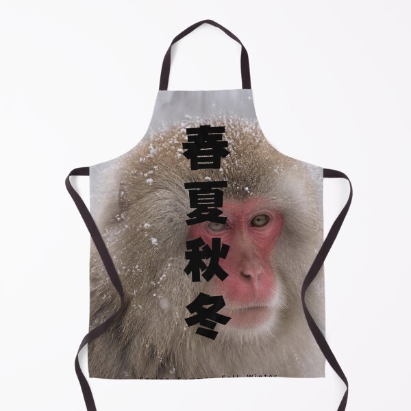 Item preview, Shunka Shuutou - Four Seasons | Snow Monkey Winter Scene | Japanese Design designed and sold by JapanMemoir.
