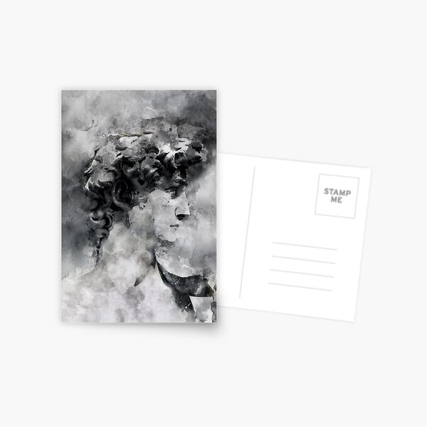 Dramabite Watercolor David Michelangelo Postcard