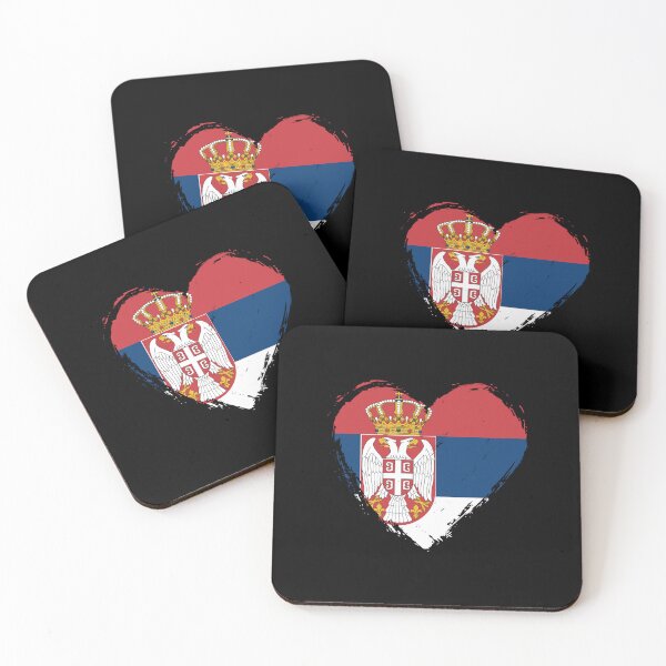 Item preview, Distressed Serbia Flag Heart RS designed and sold by shitpostee.