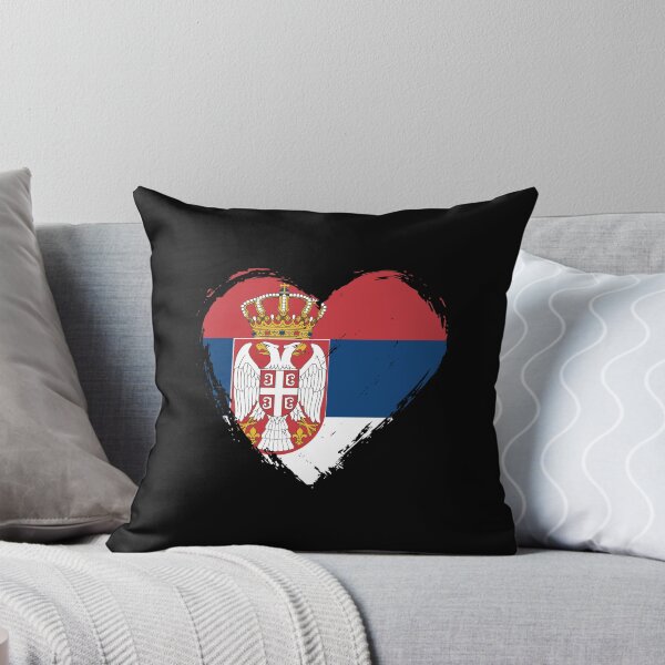 Item preview, Distressed Serbia Flag Heart RS designed and sold by shitpostee.