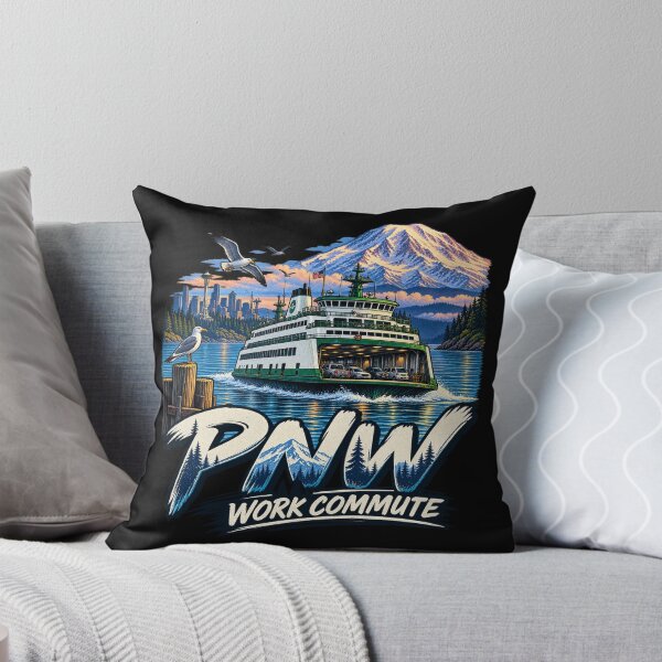Item preview, Desplazamientos al trabajo en el noroeste del Pacífico: ferry de Washington al Monte Rainier, noroeste del Pacífico designed and sold by getpressedshirt.