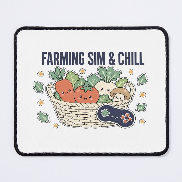 Item preview, Farming Sim & Chill - Cute Gamer Shirt designed and sold by Art&Fun.