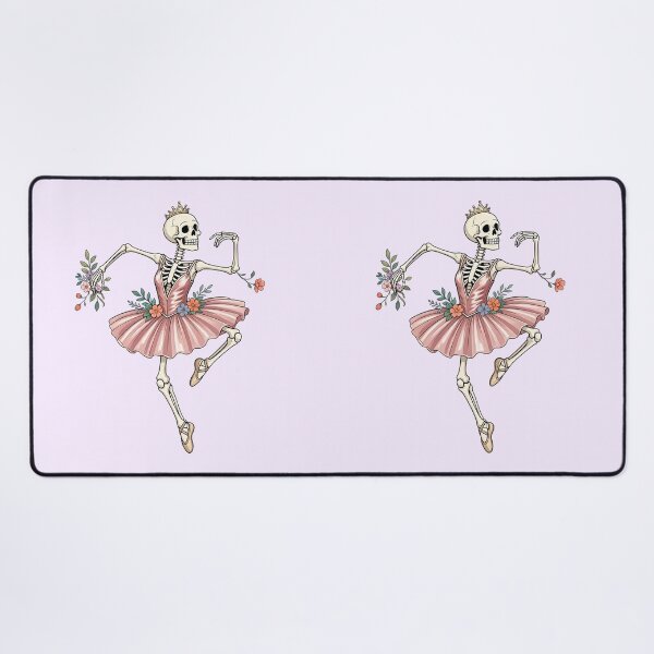 Item preview, Funny Skeleton Ballerina with Flowers – Dancing Bones designed and sold by SweetLilith.