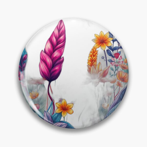 Artikelvorschau, Lebendige botanische Leinwand: Farbig-bunte Pflanzenillustration entworfen und verkauft von Shadow-Stone.