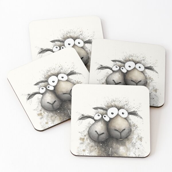 Item preview, Gorgeous Sheep ' Wilma and Watson’ BY SHiRLeY MacARTHuR designed and sold by Shirley MacArthur Art.