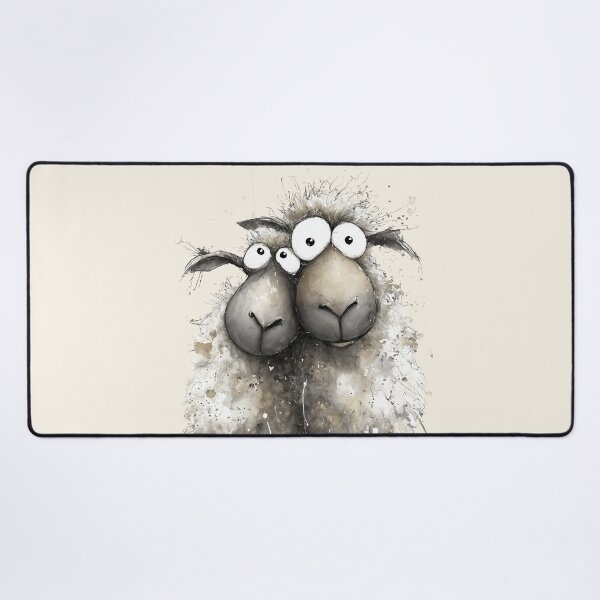 Item preview, Gorgeous Sheep ' Wilma and Watson’ BY SHiRLeY MacARTHuR designed and sold by Shirley MacArthur Art.