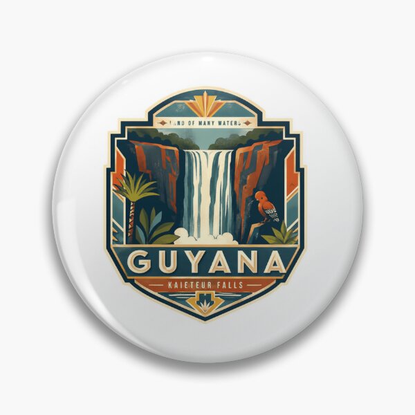 Item preview, Land Of Many Waters Guyana Kaieteur Falls South America Travel Souvenir designed and sold by Simsimah26Parks.