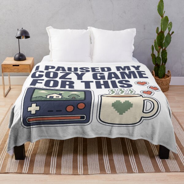 Item preview, I Paused My Cozy Game For This - Funny Gamer Shirt designed and sold by Art&Fun.