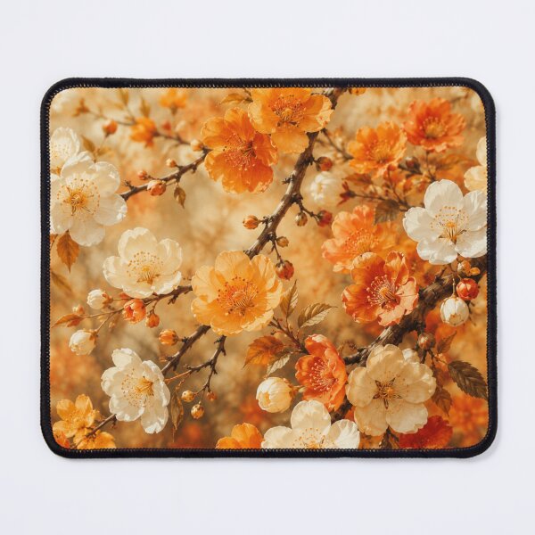 Item preview, Golden Amber Apricot Blossom Warm Floral Spring Graphic designed and sold by PACS0011.
