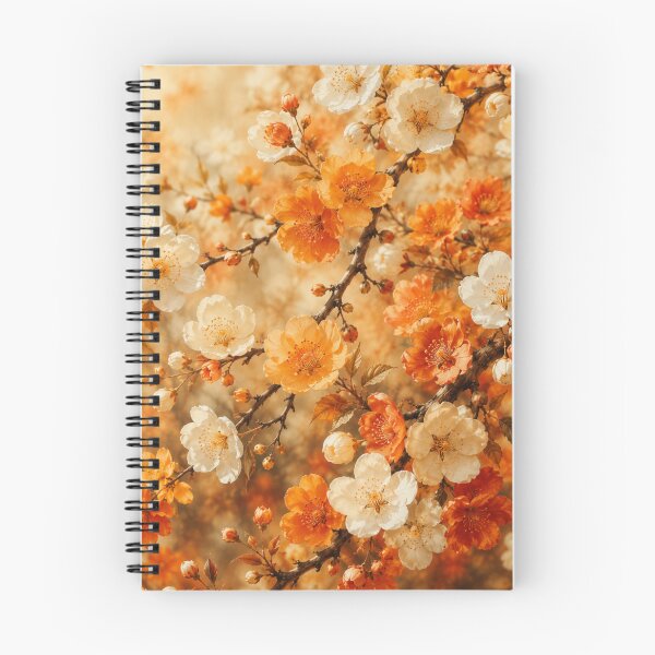Item preview, Golden Amber Apricot Blossom Warm Floral Spring Graphic designed and sold by PACS0011.