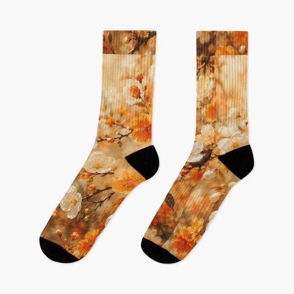 Item preview, Golden Amber Apricot Blossom Warm Floral Spring Graphic designed and sold by PACS0011.