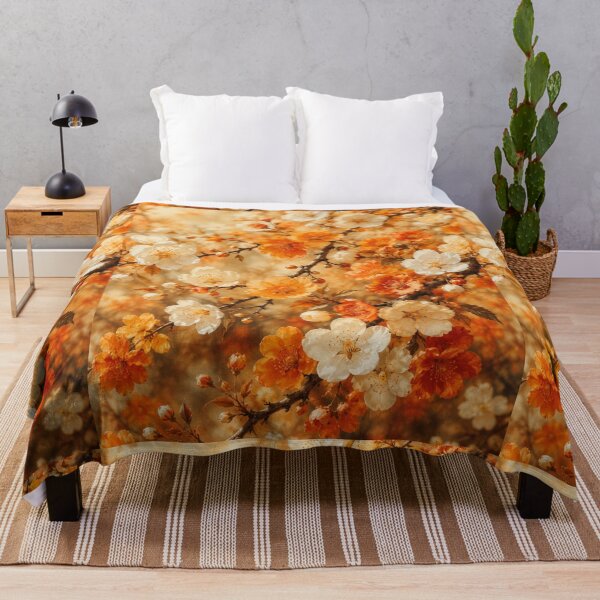 Item preview, Golden Amber Apricot Blossom Warm Floral Spring Graphic designed and sold by PACS0011.