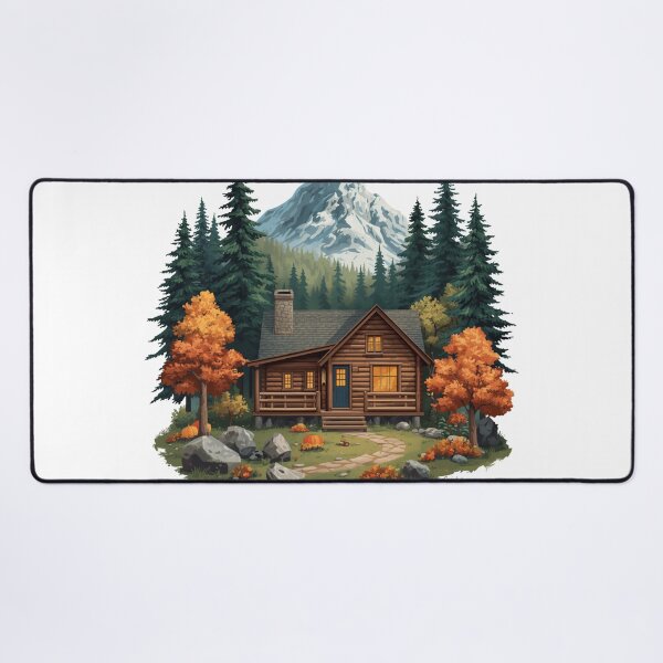 Item preview, Woodland Cabin Retreat designed and sold by catcurio.