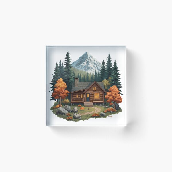 Item preview, Woodland Cabin Retreat designed and sold by catcurio.