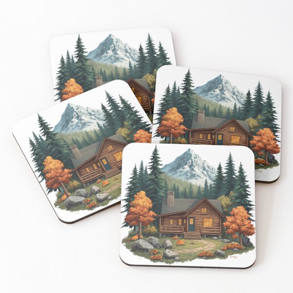 Item preview, Woodland Cabin Retreat designed and sold by catcurio.