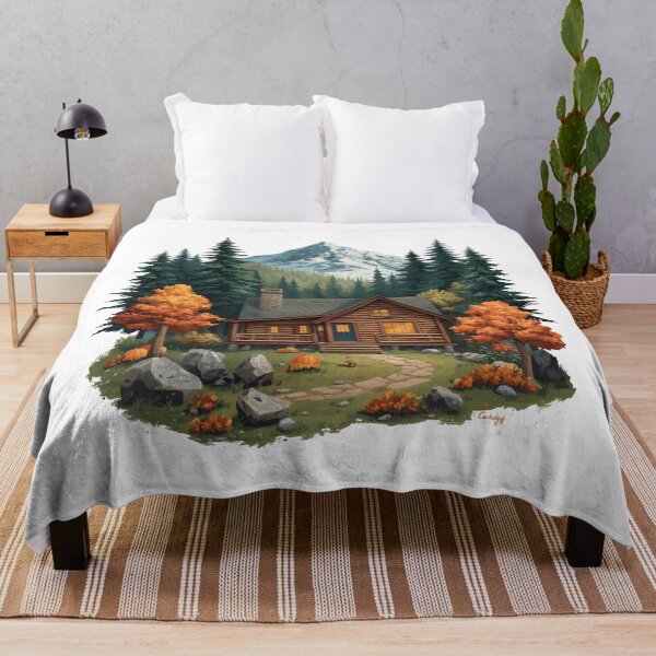 Item preview, Woodland Cabin Retreat designed and sold by catcurio.