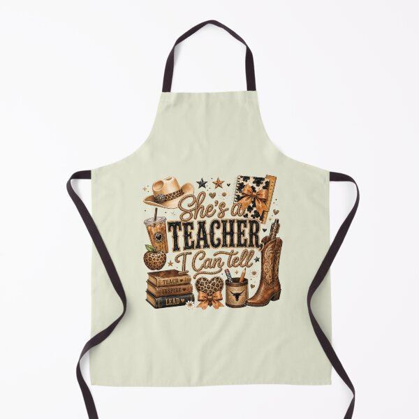 Item preview, She's a Teacher I Can Tell Western Teacher Cowgirl Teacher Boho Leopard Back to School Teacher designed and sold by modoodles357.
