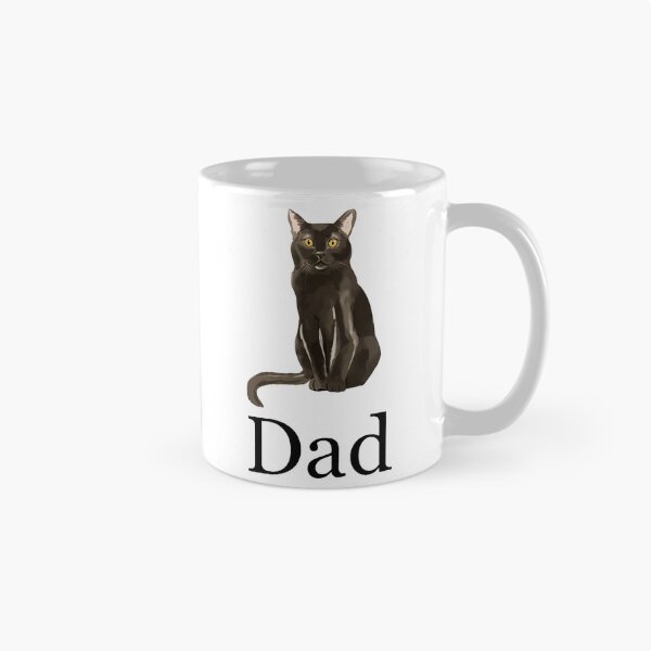 Item preview, Black Cat Dad Watercolor Pet Fatherhood designed and sold by Dmo3HarkoArt.