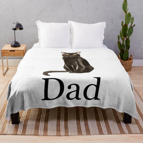 Item preview, Black Cat Dad Watercolor Pet Fatherhood designed and sold by Dmo3HarkoArt.