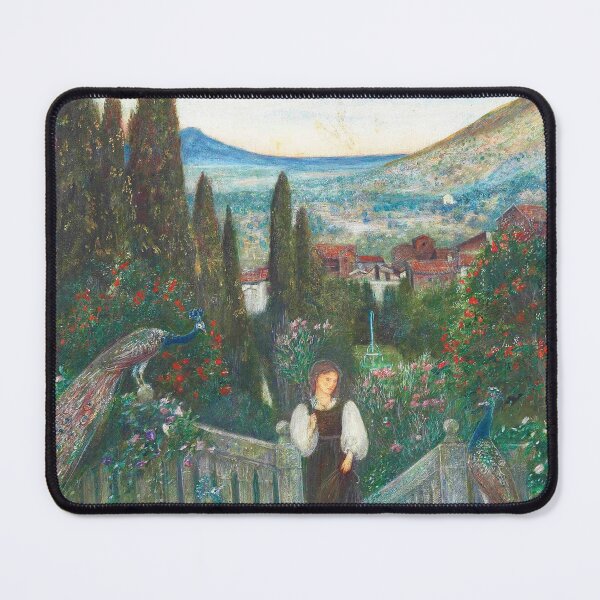 Item preview, Marie Spartali Stillman – A Lady with Peacocks in a Garden (1896) designed and sold by VenusArt7.