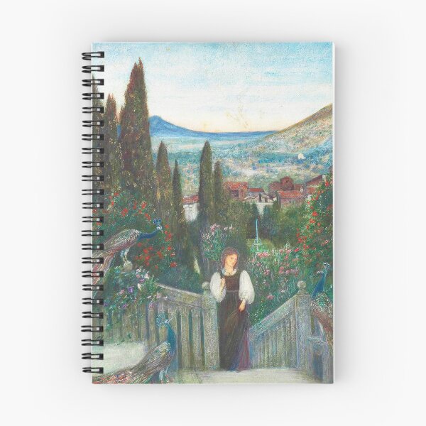 Item preview, Marie Spartali Stillman – A Lady with Peacocks in a Garden (1896) designed and sold by VenusArt7.