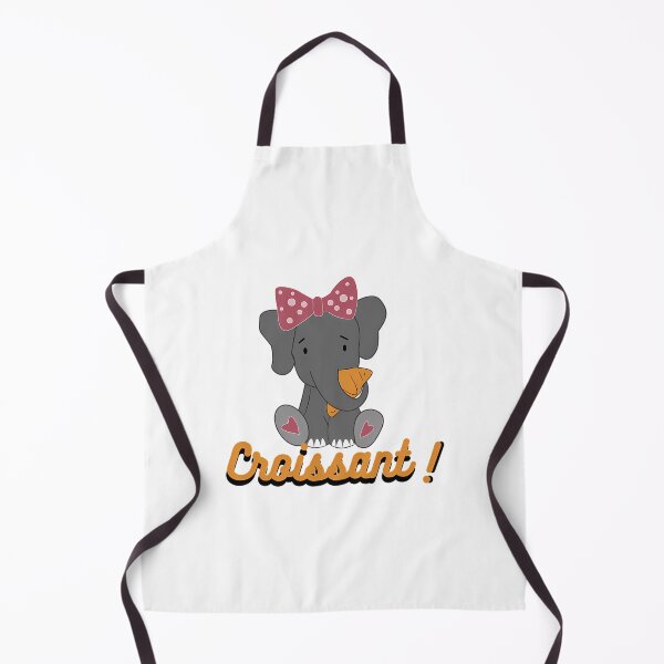 Item preview, Elephant Eating Croissant designed and sold by ElizabethasTiff.