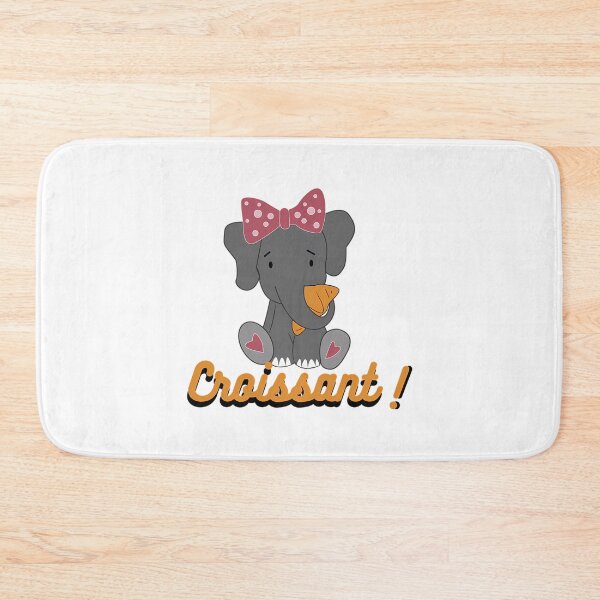 Item preview,  Elephant Eating Croissant designed and sold by ElizabethasTiff.