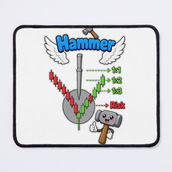 Item preview, Hammer candlestick risk rewward trading sticker designed and sold by RobertArt08.