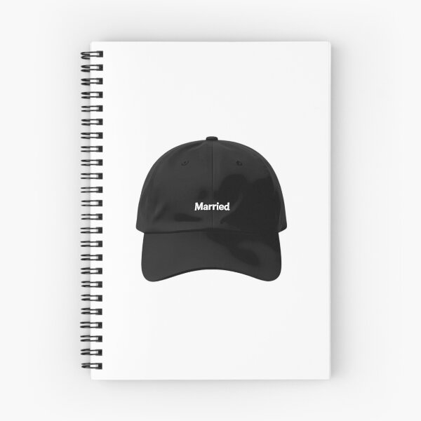 Item preview, Black Dad Hat with White "Married" Text designed and sold by Bondingbonding.