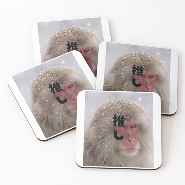 Item preview, Oshi - My Favorite | Snow Monkey Winter Scene | Japanese Design designed and sold by JapanMemoir.