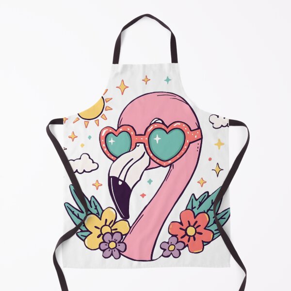 Item preview, Cute Pink Flamingo with Heart Sunglasses | Kawaii Summer Flamingo | Tropical Love Aesthetic designed and sold by dreamz-world.