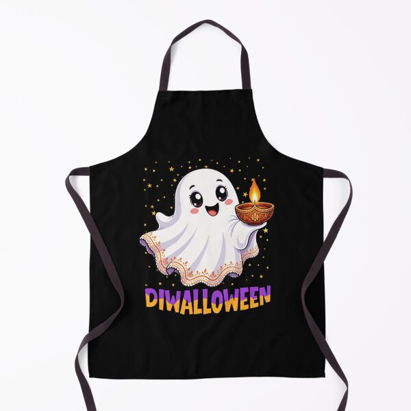 Item preview, Diwalloween Diwali Halloween Boo Ghost designed and sold by ShirTomDesigns.