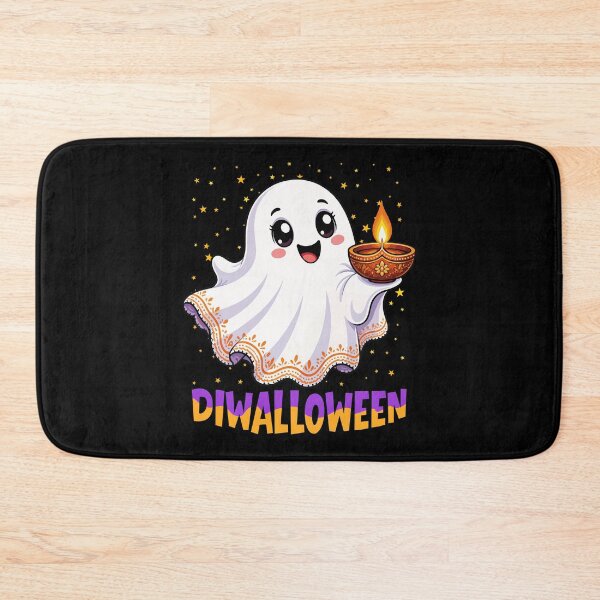 Item preview, Diwalloween Diwali Halloween Boo Ghost designed and sold by ShirTomDesigns.