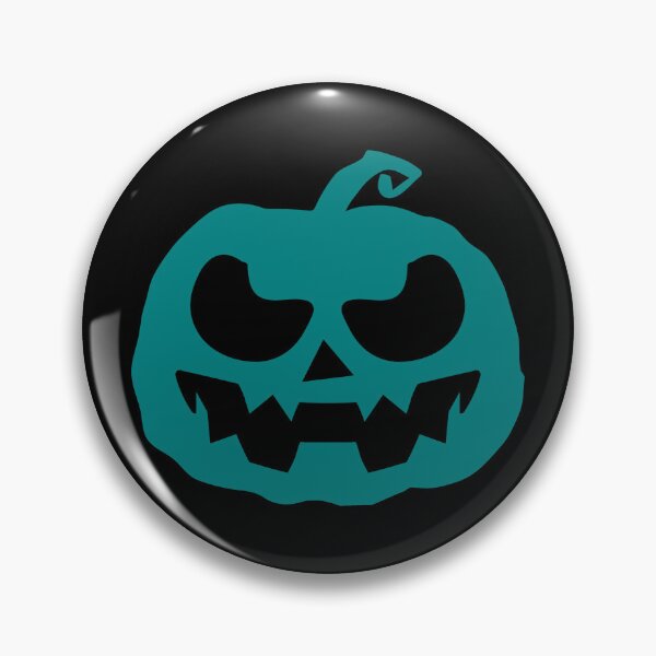 Item preview, Teal Jack O Lantern Halloween Pumpkin Graphic designed and sold by pattern-archive.