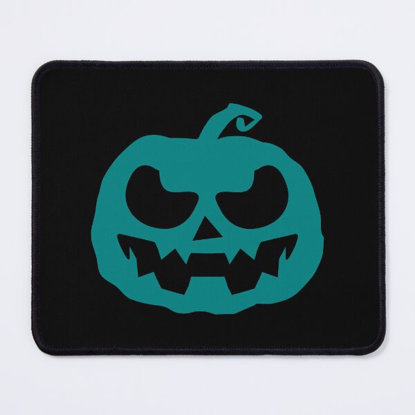 Item preview, Teal Jack O Lantern Halloween Pumpkin Graphic designed and sold by pattern-archive.