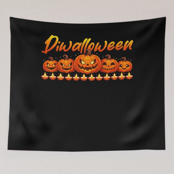 Item preview, Diwalloween Diwali Halloween Pumpkin designed and sold by ShirTomDesigns.