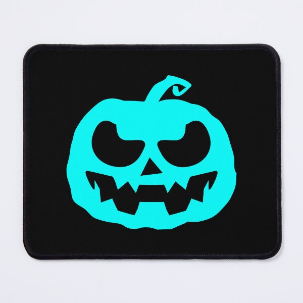Item preview, Cyan Jack O Lantern Halloween Pumpkin Graphic designed and sold by pattern-archive.