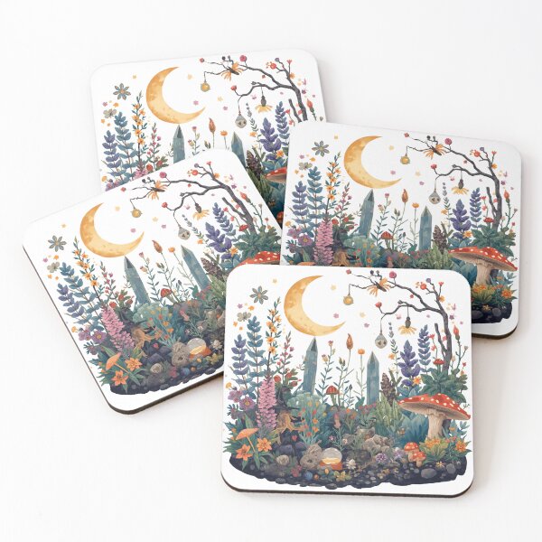 Item preview, Moonlit Witch's Garden designed and sold by catcurio.
