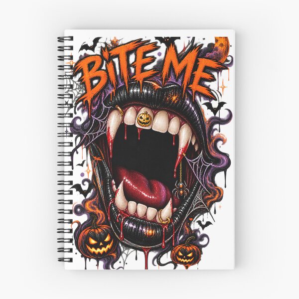 Item preview, Bite Me Gothic Vampire Mouth Halloween Horror Art  designed and sold by N12yearwood.