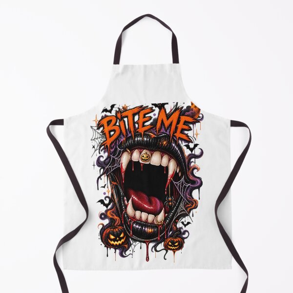 Item preview, Bite Me Gothic Vampire Mouth Halloween Horror Art designed and sold by N12yearwood.