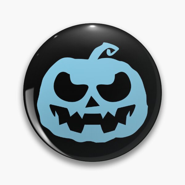 Item preview, Sky Blue Jack O Lantern Halloween Pumpkin Graphic designed and sold by pattern-archive.