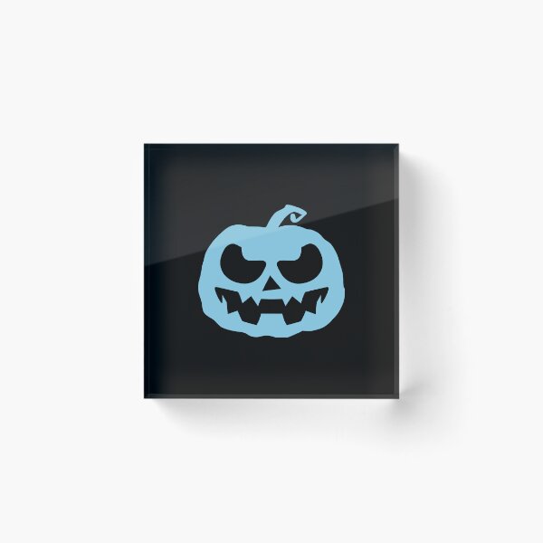 Item preview, Sky Blue Jack O Lantern Halloween Pumpkin Graphic designed and sold by pattern-archive.