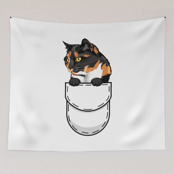 Item preview, Calico Cat in Pocket Graphic designed and sold by Dmo3HarkoArt.