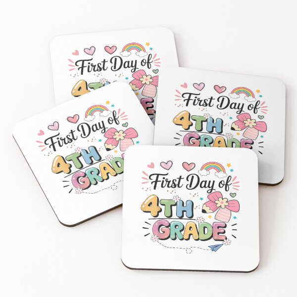 Item preview, Colorful First Day of Fourth Grade designed and sold by ethancooper399.